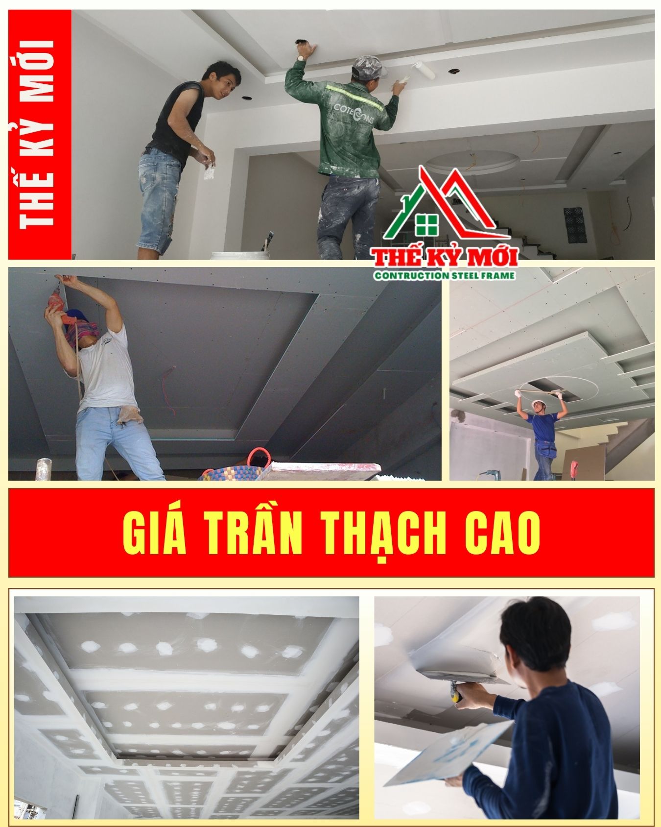 Báo giá sửa nhà 2026 tại Hà Nội hạng mục thạch cao