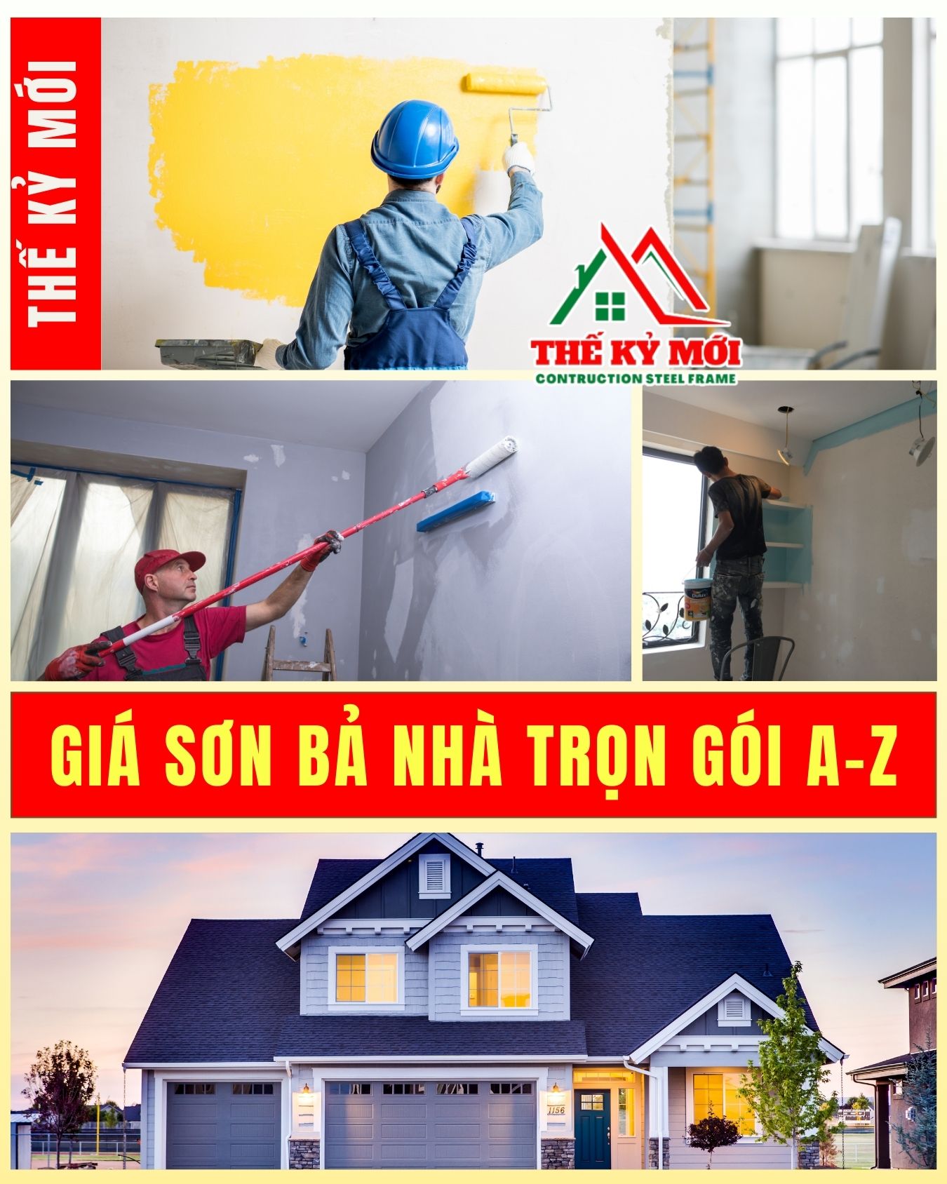 Báo giá sửa nhà 2026 tại Hà Nội hạng mục sơn nhà