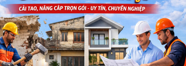 Sửa nhà cũ tại Hà Nội trọn gói từ Xây Dựng Thế Kỷ Mới